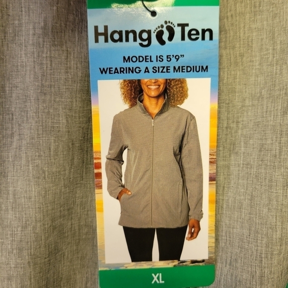 Hang Ten Hybrid Water Repellent Jacket Gray XL - Picture 8 of 9